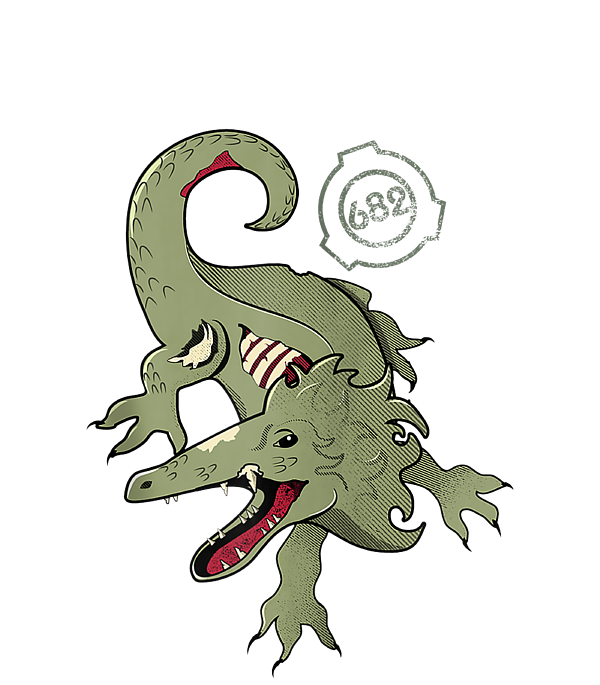  SCP 682 Reptile plush , Hard to destroy reptile