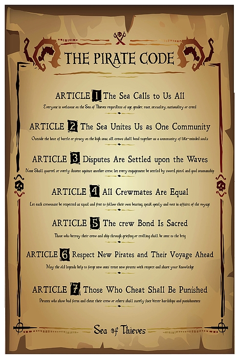 THE PIRATE CODE! : r/Seaofthieves
