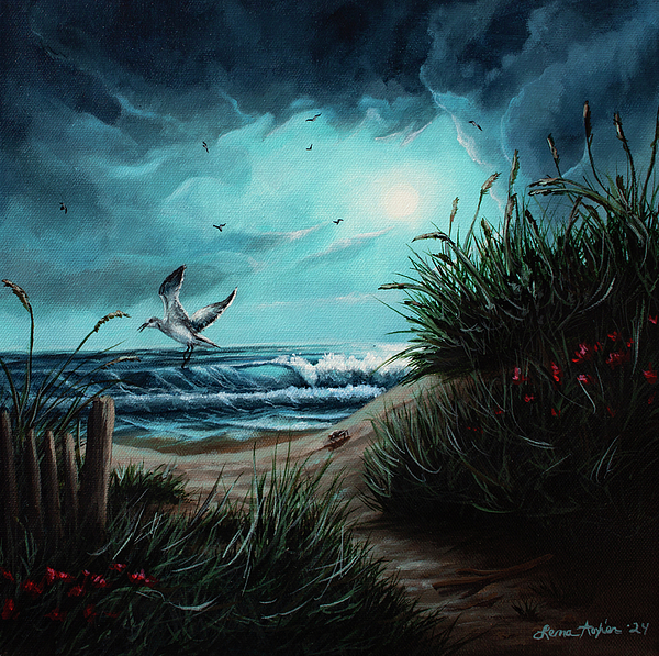 Lena Auxier - Seagull in the Moonlight