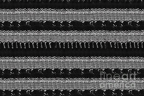 Bold Black & White Geometric Interlock Poly Knit Panel
