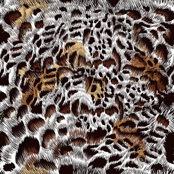 Seamless Leopard Pattern Sticker by Norsin Ideas - Pixels