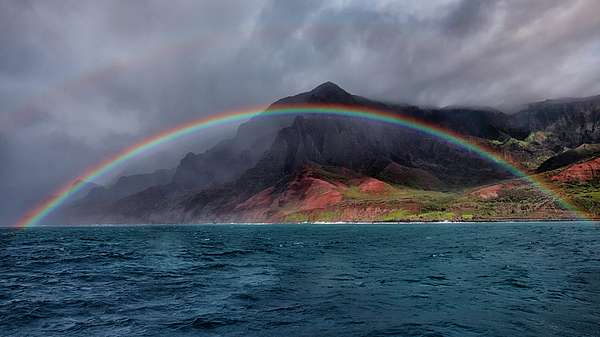 Alinna Lee - Seeing Double - Rainbows from Kauai Na Pali Coast 