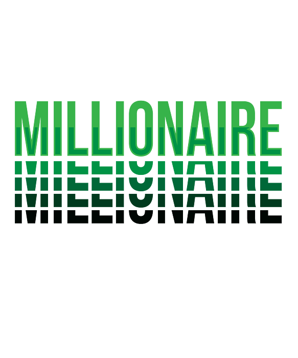 Self Made Millionaire Rich Women's T-Shirt by Mooon Tees - Pixels