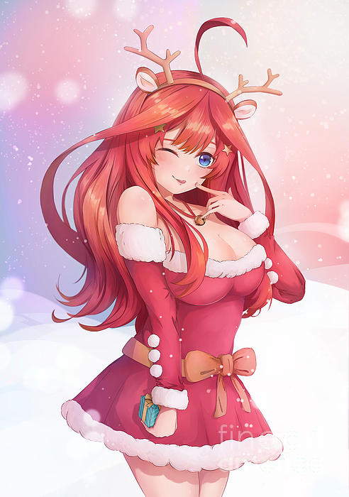 Anime Christmas #9 Digital Art by Bato Katr - Pixels