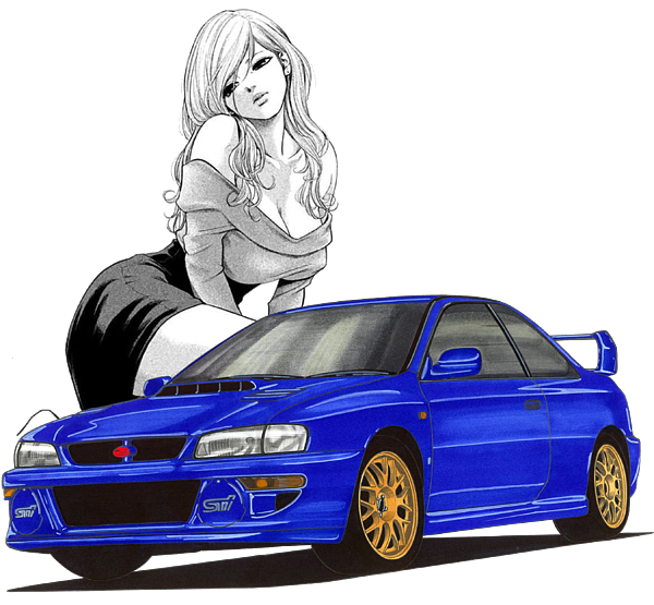 Sexy Hentai Girl And Jdm Subaru Impreza 22b Wrx Sti Gc8e2sd Colin Mcrae Carry All Pouch By