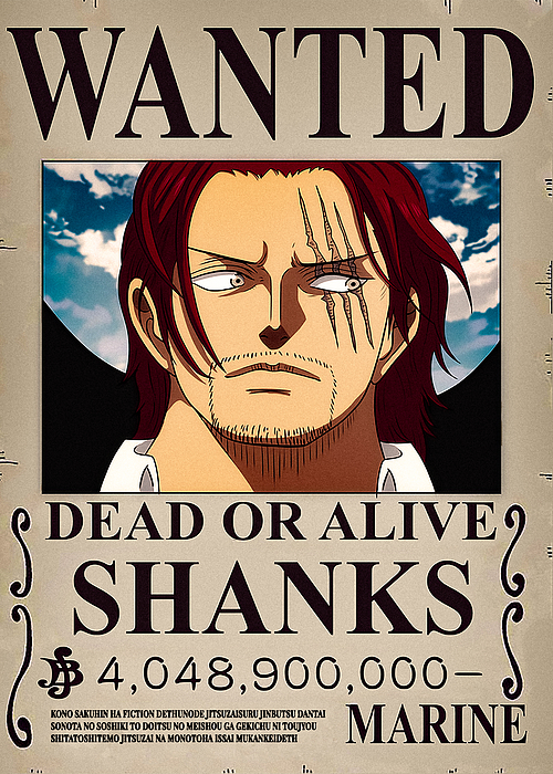 One Piece Luffy Wanted Poster Metal Poster Metal Poster – Anime Town  Creations