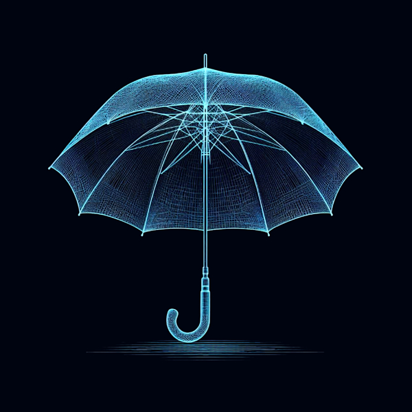Ronald Mills - Sheer Blue Umbrella
