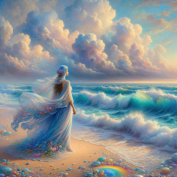 Carol Lowbeer - Shell Maiden facing the Sea