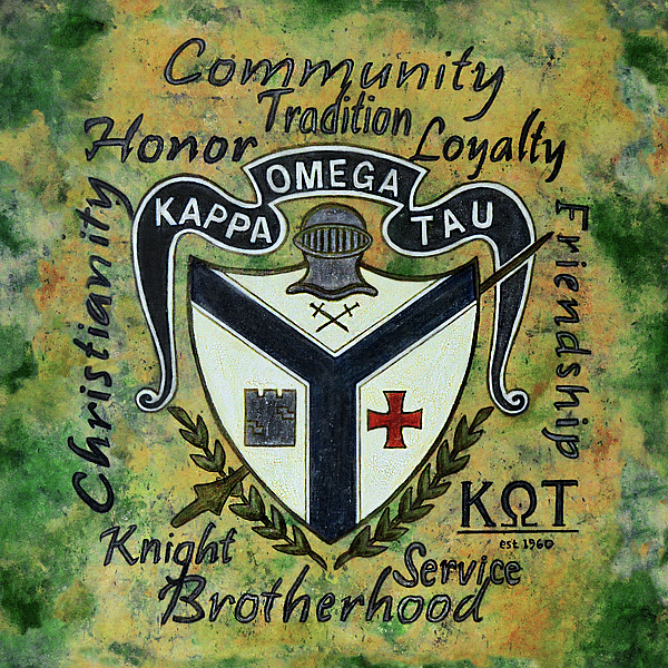 Shield of KOT College Fraternity Kappa Omega Tau Tote Bag