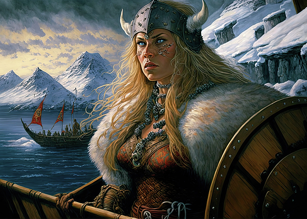 Viking Shieldmaiden Tapestry