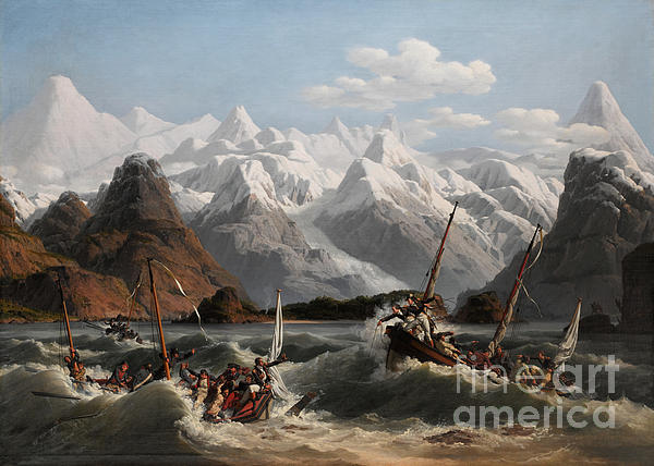 Shipwreck Off the Coast of Alaska, 1806 Tote Bag