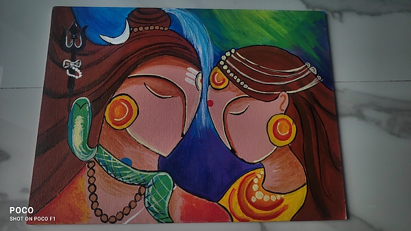 Shiva shambho _ Shiv Parvati 🙏 , Mahadev drawing | Book art drawings,  Color pencil sketch, Color pencil drawing
