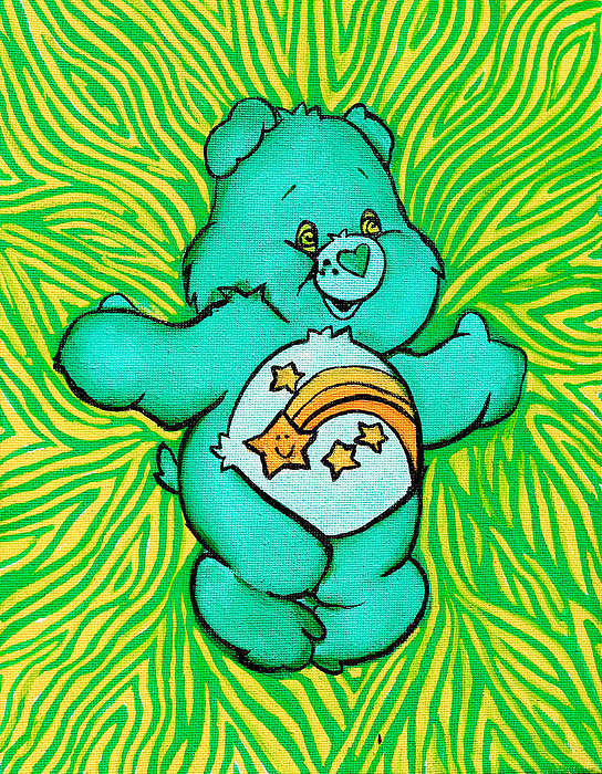 Moody Care Bear Sticker by Claire Use' - Fine Art America
