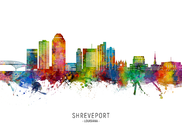 Michael Tompsett - Shreveport Louisiana Skyline #12