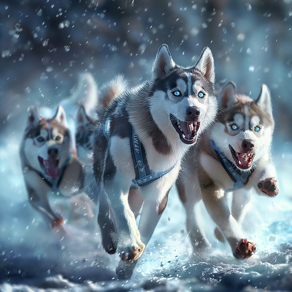 Patty Lacefield - Siberian Huskies in Winter