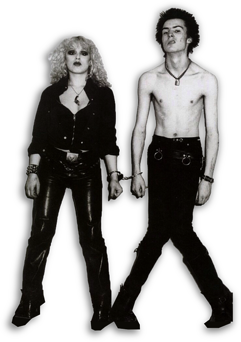 Sid And Nancy Handcuffs T-Shirt by Tony Rubino - Pixels