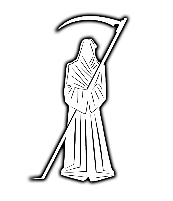 grim reaper side silhouette