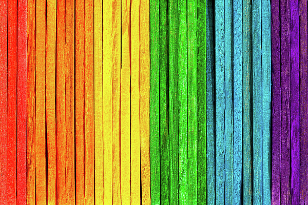 500 Pcs Wooden Popsicle Sticks For DIY Crafts Multicolor Rainbow