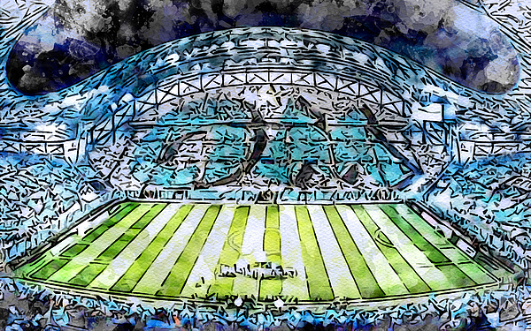 Sketch 606 Velodrome Match Full Stadium Olympique Marseille Soccer
