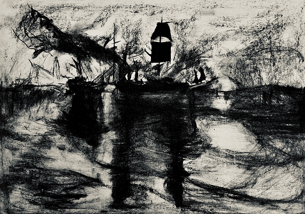 Alessandro Zir - Sketch after Burial at Sea