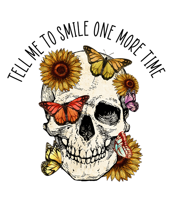 The Flowering Skull Tee, Dead Fashion Day, Fancy Skull Tee