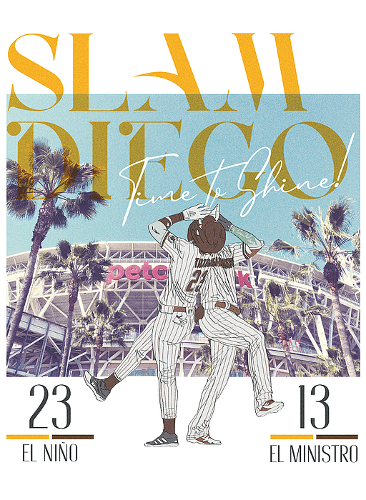 Slam diego padres Poster