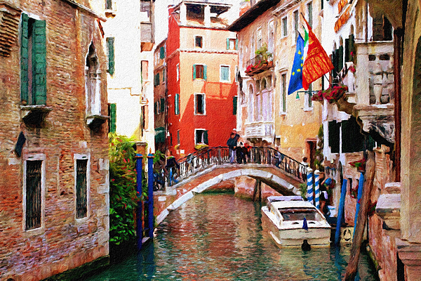 Joe Vella - Small bridge, Venice, Italy.