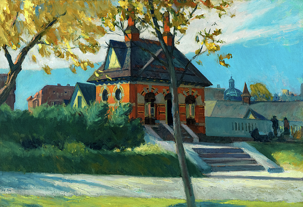 Small Town Station, 1920 Tapestry by Edward Hopper - Fine Art America