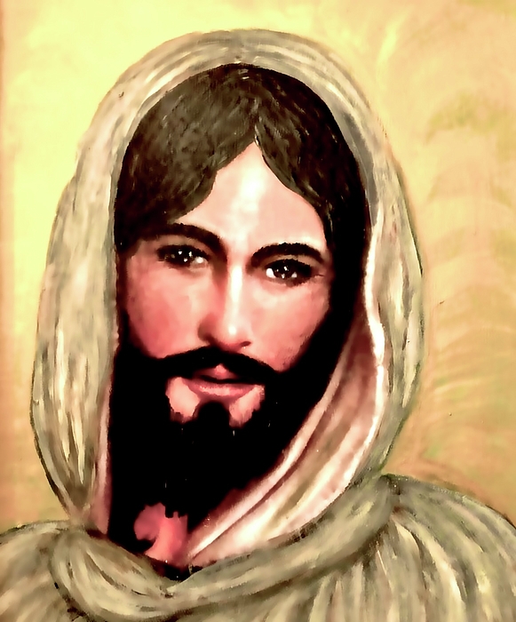 Smiling Jesus Painting T Shirt Smiling Jesus Painting T Shirt