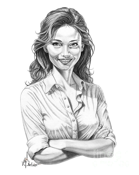 Murphy Art Elliott - Smiling Woman drawing