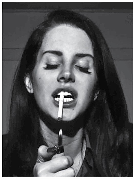 Lana With Rose - Lana Del Rey - Sticker