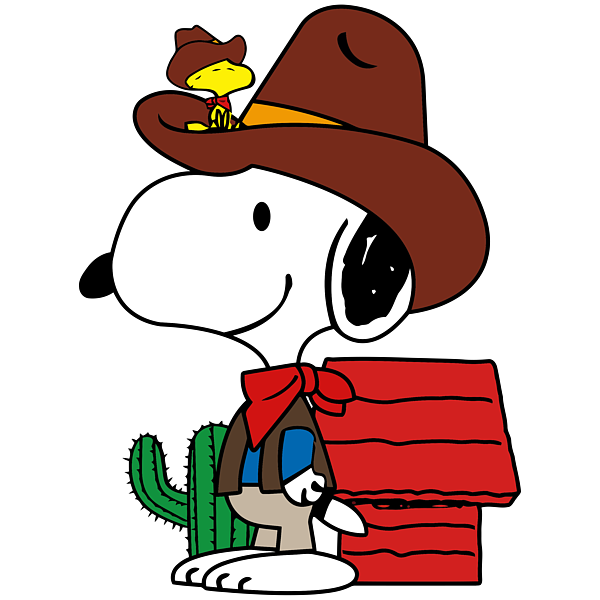 Snoopy Cowboy Greeting Card by Elizabeth J Campbell