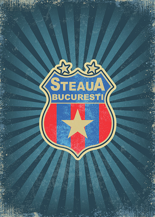 Soccer League FC Steaua Bucuresti Art Print