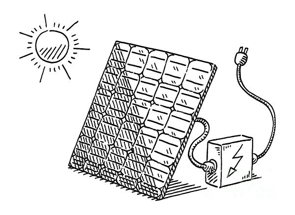 how to draw a solar panel on chart paper give a diagram​ - Brainly.in
