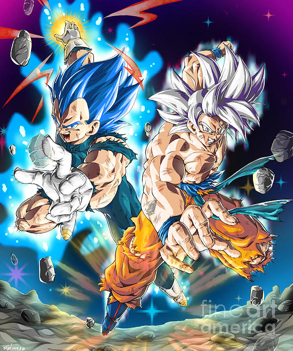 Ultra Instinct Goku VS Super Saiyan Blue Evolution Vegeta