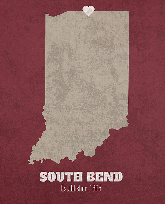 south bend indiana city map