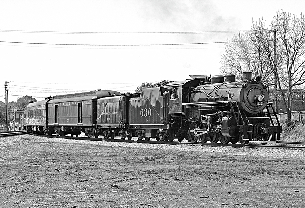 Joseph C Hinson - Southern Railway 630 in North Carolina 3 B W 1