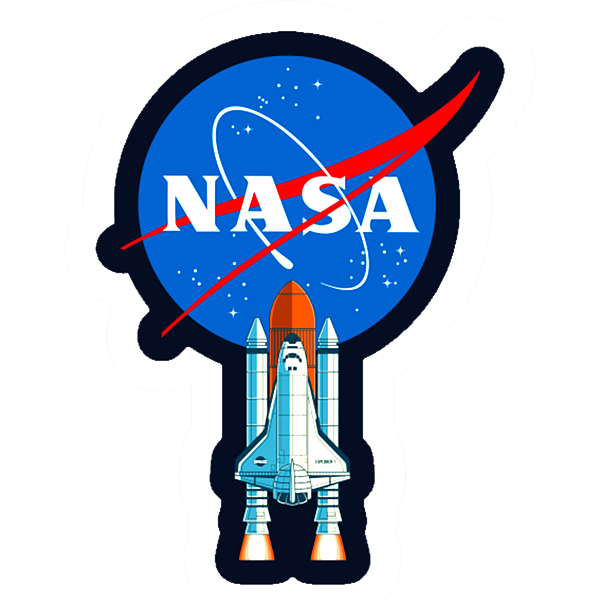 Special Design Nasa Space Rocket Logo Sticker by Birch Twigley - Fine Art  America