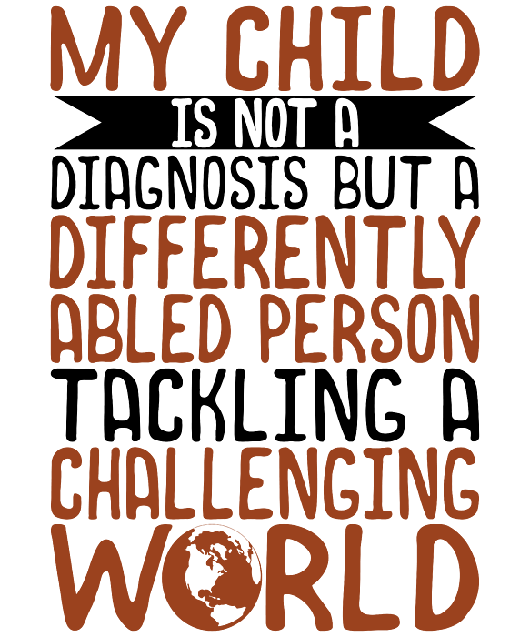 Special Needs Parent Gift Idea Child is Differently Abled Person  Challenging World Ringer T-Shirt by Kanig Designs - Pixels