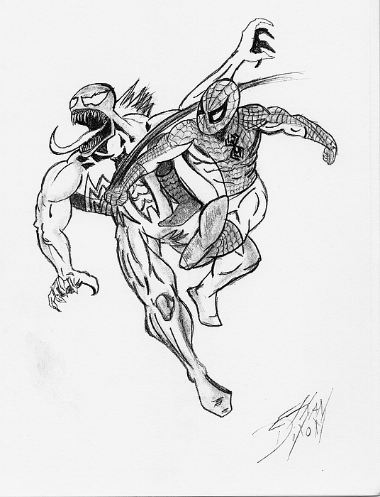 Aggregate 176+ venom and spiderman sketch latest