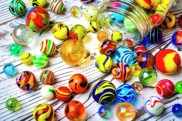 Beautiful Colored Glass Marbles Photograph by Garry Gay - Fine Art