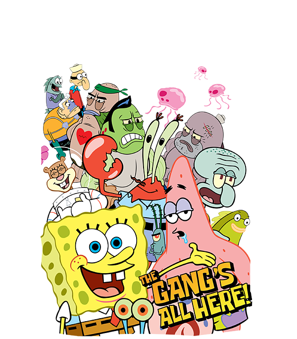 SpongeBob SquarePants The Gangs All Here Toddler T-Shirt by Leoniw 