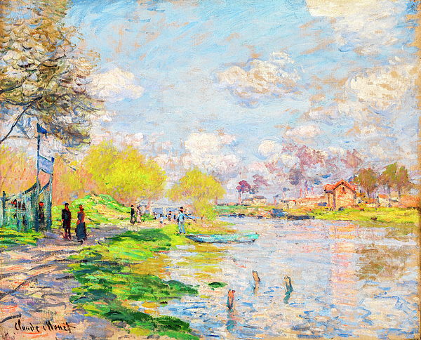 Claude Monet - Spring by the Seine - Claude Monet