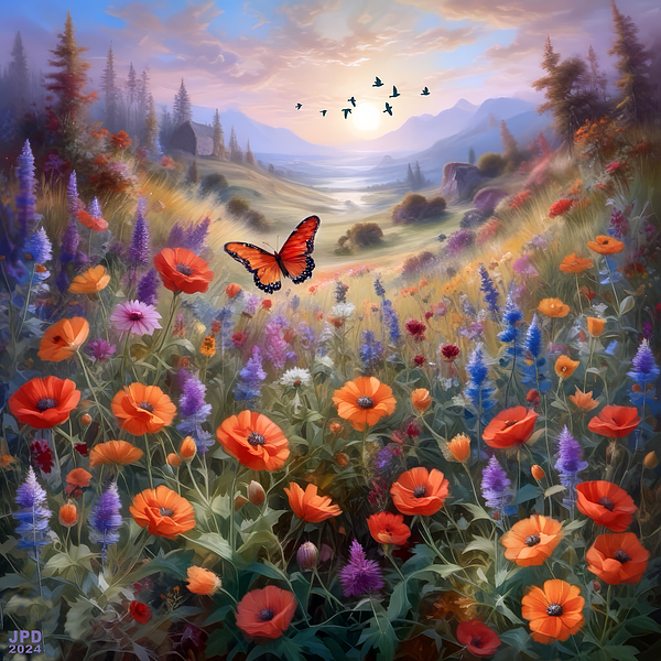 J Paul DiMaggio - Spring Wildflowers