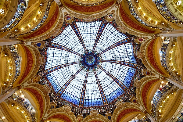 Joe Vella - Stained glass dome, Galeries Lafayette, Paris, France