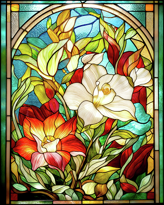 Frances Miller - Stained Glass Flowers