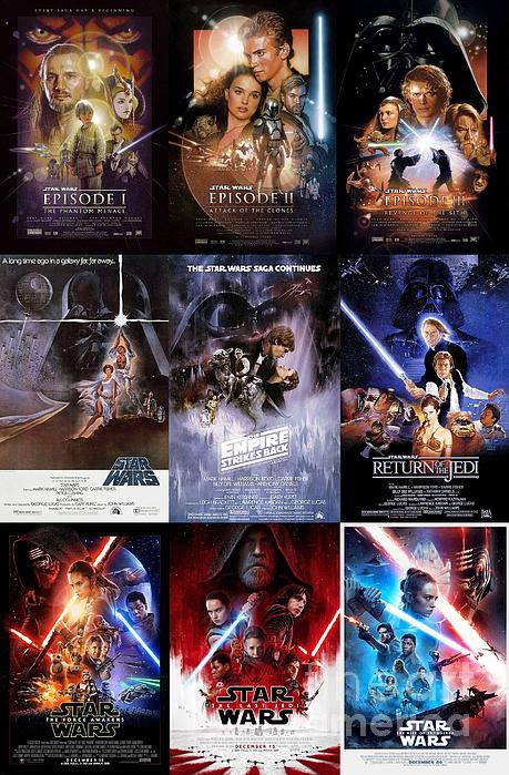 Lingfai Leung - Star Wars Trilogy Movie Posters Collage