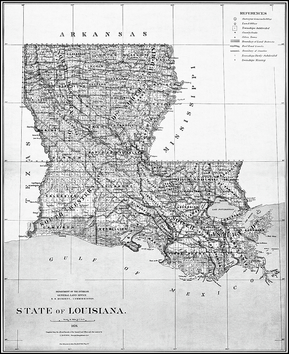 New Orleans Louisiana Vintage Map 1845 Canvas Print / Canvas Art by Carol  Japp - Pixels Canvas Prints