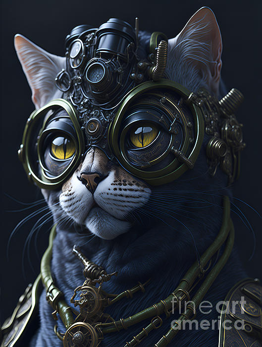 Michelle Meenawong - Steampunk Cat