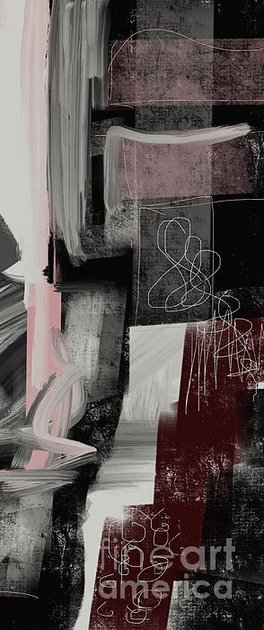 Susanna Schorr - Modern contemporary art black red  - Step by Step